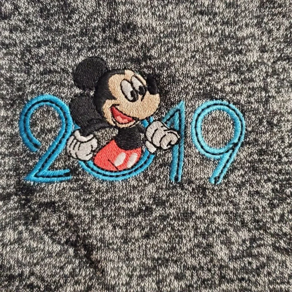 2019 Disney Parks Full Zip Hoodie Sweatshirt Embroidered Mickey Mouse Youth XL - Picture 2 of 16